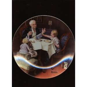  Norman Rockwell (The Gourmet) Plate 