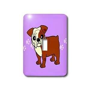  Janna Salak Designs Dogs   Cute Bulldog Red and White Coat 
