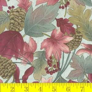   Print Pine Cone Autumn Fabric By The Yard Arts, Crafts & Sewing