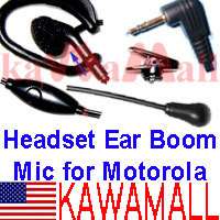 Headset Ear Boom Mic PTT for Motorola Talkabout Radio  