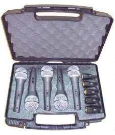 New Superlux 5 piece Microphone Pack PRA D5 with case  