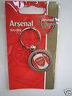 Arsenal FC Official Metal Spin Crest Keyring key ring