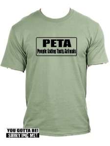 New Funny PETA Animals T Shirt All Sizes and Colors  