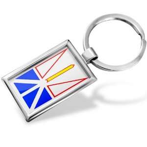 Keychain Newfoundland and Labrador Flag region Canada   Hand Made 