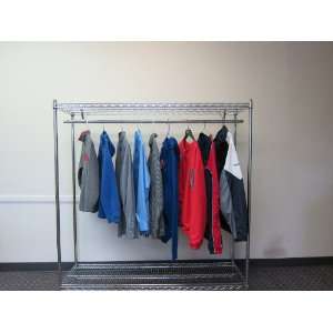  36 Wide x 63 High 2 Shelf Garment Rack Industrial & Scientific