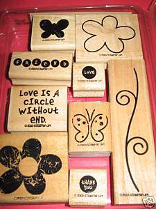 STAMPIN UP LOVE WITHOUT END RUBBER STAMPS EC  
