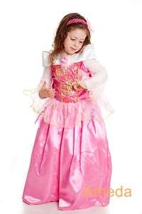 Girls Deluxe Sleeping Beauty Princess Dress Costume 3 8  