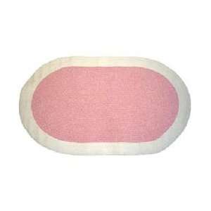  Tadpoles Classics Gingham Pink   Chenille rug solid w 