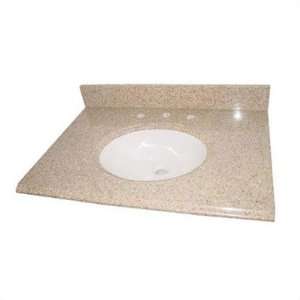   Granite Vanity Top with White Sink and Optional Side Splash Size 31