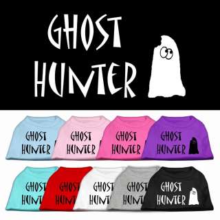 Ghost Hunter Pet Dog Shirt Clothes  Great for Halloween  
