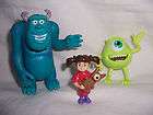 DISNEY MONSTERS INC MOVIE PEOPLE FIGURE TOY LOT BOO DOLL MIKE SULLEY 