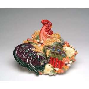   Ceramic Handcrafted Rooster Kitchenware Salad Plate