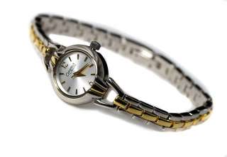   by Bulova Womens Silver Tone Dial Two Tone Brass Bracelet Watch NEW