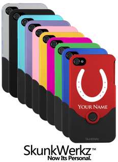 Personalized Laser Engraved iPhone 4 4S Case/Cover   HORSESHOE   HORSE 