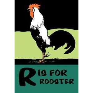  Vintage Art R is for Rooster   12442 3
