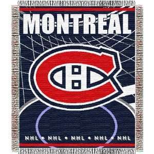  Montreal Canadiens NHL Triple Woven Jacquard Throw (019 