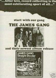 JAMES GANG 1972 Promo Poster Ad STRAIGHT SHOOTER mint  