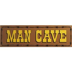  Man Cave Barbed Wire Sign