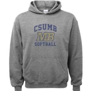 Cal State Monterey Bay Otters Sport Grey Youth Varsity Washed Softball 