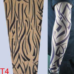 T4/1piece Fake Tattoo Sleeve Temporary Body Arm Stockings Fashion 