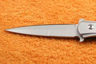 New Ganzo 440C Pakawood Inlays Handle Folding Knife G707  