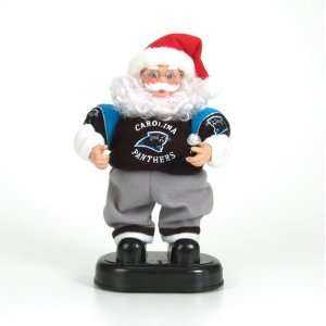   Panthers Animated Rock & Roll Santa Claus Figure