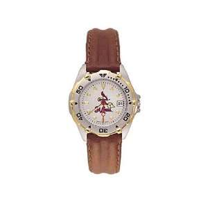   Cardinals Ladies All Star Watch W/Leather Band