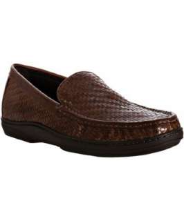 Cole Haan brown woven leather Pinch Cup loafers   