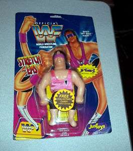 WWF JusToys Stretch Ems Bret Hart MOC 1994 MEGA RARE  