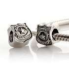 New Sterling Silver Unsung Heroes Tribute Bead   Police