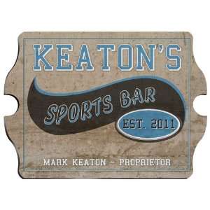  Vintage Personalized Sports Bar Pub Sign 