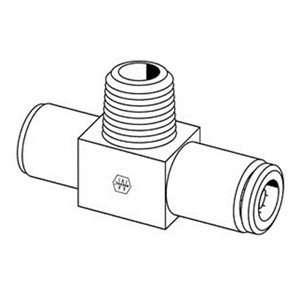   MPT 150psi Brass Air Brake Fitting Male Branch Tee