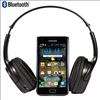 Black Wireless Stereo Bluetooth Headset W/Mic For PC PS3 Skype iPhone 