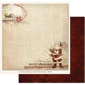  Lost & Found Christmas Double Sided Glitter Paper 12X12 