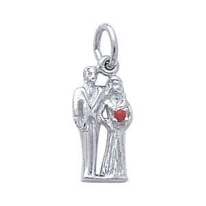  Rembrandt Charms Bride & Groom Charm, Sterling Silver 