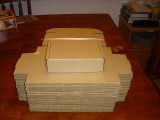 NEW 50   7 x 5 x 2 BROWN FOLD AND FIT MAILER SHIPPING BOXES  