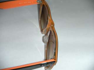   BAN RB 2140 Wayfarer 100251 54mm Black on Orange 805289325093  