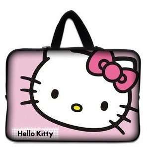  14 Pink Big Face Pattern Hello Kitty Style Laptop Case 