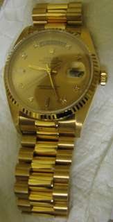 Rolex 18038 PRESIDENT GENTS FACTORY DIAMOND DIAL. $30,000 + RETAIL 