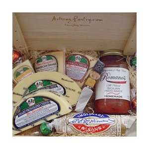 Italian Cheese & Pasta Sauce Gift Crate Grocery & Gourmet Food