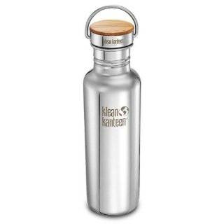   Kanteen Reflect Stainless Steel 27 Ounce Water Bottle with Bamboo Cap