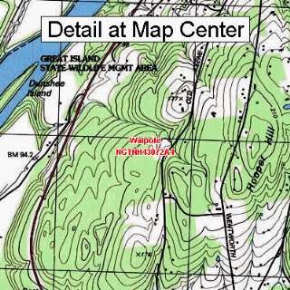  USGS Topographic Quadrangle Map   Walpole, New Hampshire 