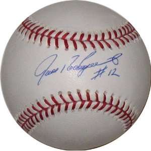 Ivan Rodriguez Autographed/Hand Signed Official MLB Baseball with #12 