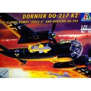   Italeri 1/72 Scale Dornier Do 217 K2 WWII German Bomber Toys & Games