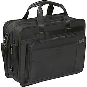   15 Expandable Overnight Brief w/ Removable Laptop Sleeve Black