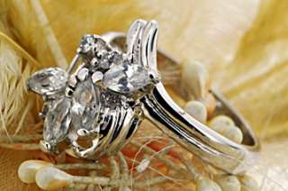 Sterling Silver Elegant & Fashion Ring Size 8.5 US  
