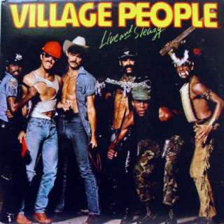VILLAGE PEOPLE live & sleazy 2 LP vinyl NBLP 2 7183  