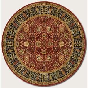   Round Area Rug Classic Persian Pattern in Persian Red