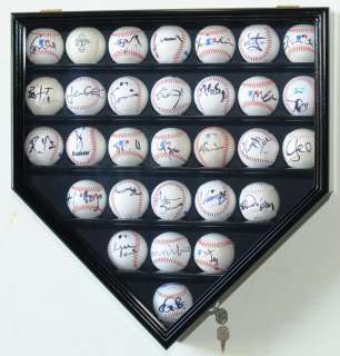 30 Baseball Display Case Wall Cabinet Holder Rack Cases  