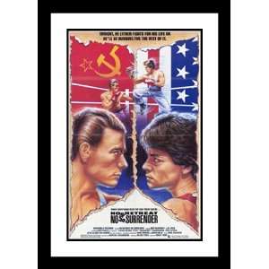 No Retreat No Surrender 20x26 Framed and Double Matted Movie Poster 